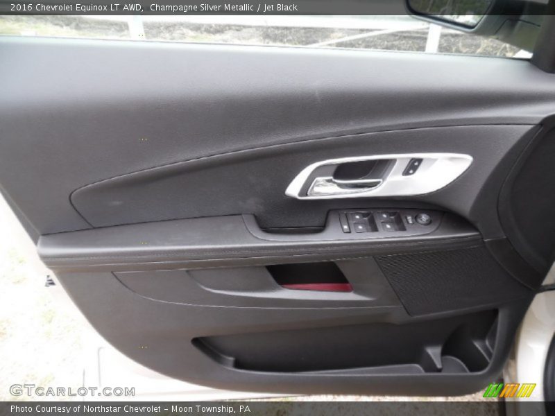 Champagne Silver Metallic / Jet Black 2016 Chevrolet Equinox LT AWD