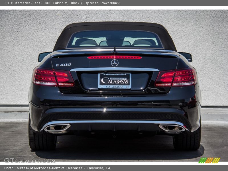 Black / Espresso Brown/Black 2016 Mercedes-Benz E 400 Cabriolet