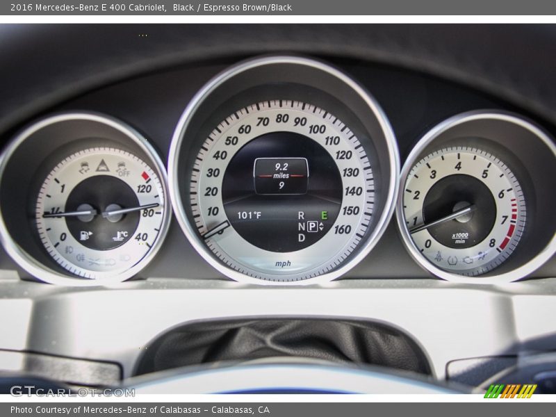  2016 E 400 Cabriolet 400 Cabriolet Gauges