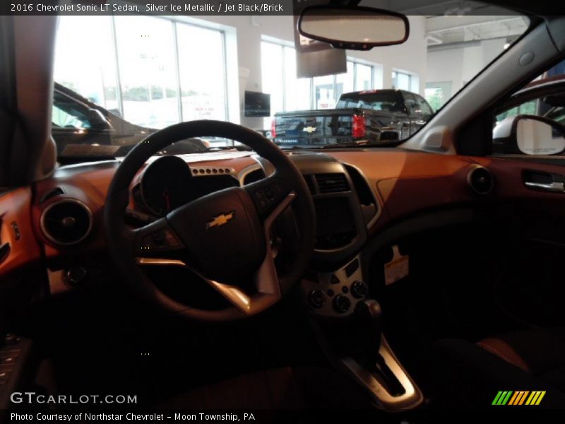 Silver Ice Metallic / Jet Black/Brick 2016 Chevrolet Sonic LT Sedan