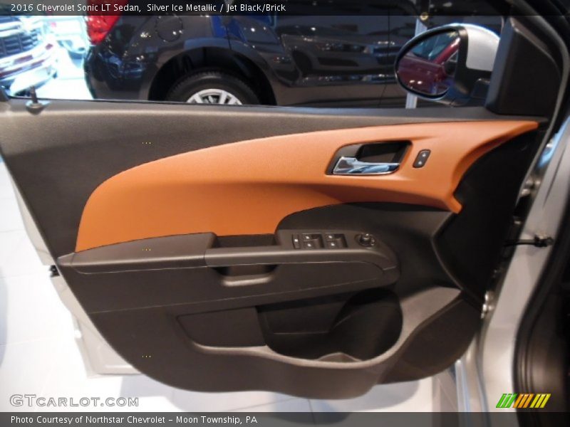 Silver Ice Metallic / Jet Black/Brick 2016 Chevrolet Sonic LT Sedan