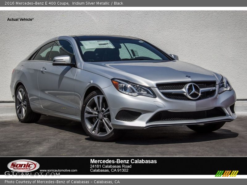 Iridium Silver Metallic / Black 2016 Mercedes-Benz E 400 Coupe