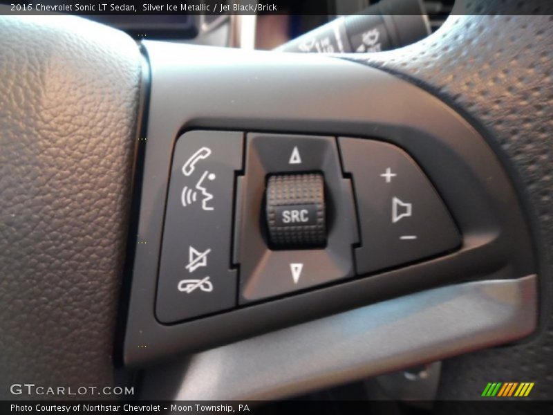 Silver Ice Metallic / Jet Black/Brick 2016 Chevrolet Sonic LT Sedan