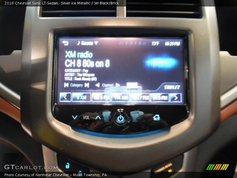 Silver Ice Metallic / Jet Black/Brick 2016 Chevrolet Sonic LT Sedan