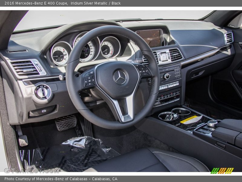 Iridium Silver Metallic / Black 2016 Mercedes-Benz E 400 Coupe