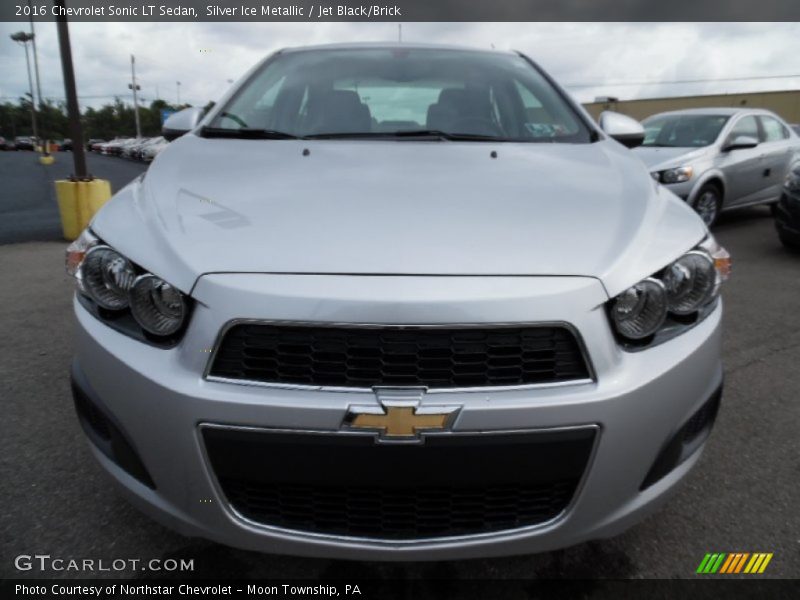 Silver Ice Metallic / Jet Black/Brick 2016 Chevrolet Sonic LT Sedan