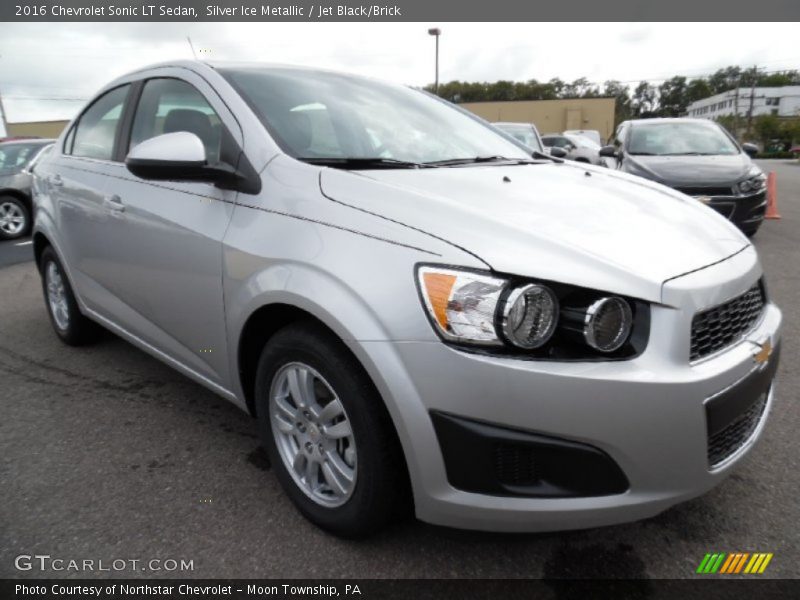 Silver Ice Metallic / Jet Black/Brick 2016 Chevrolet Sonic LT Sedan