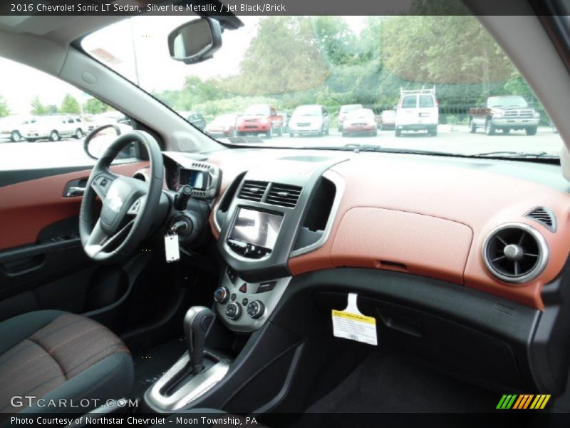 Silver Ice Metallic / Jet Black/Brick 2016 Chevrolet Sonic LT Sedan