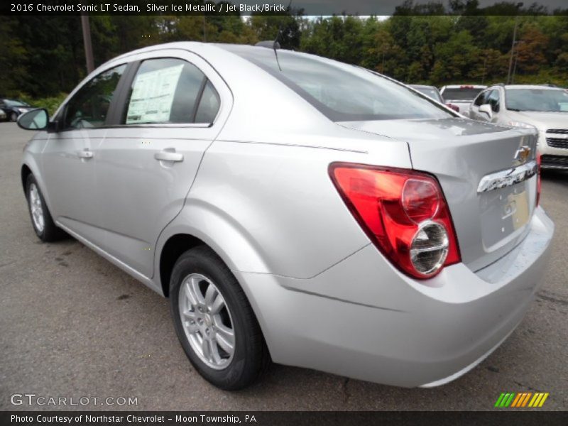 Silver Ice Metallic / Jet Black/Brick 2016 Chevrolet Sonic LT Sedan