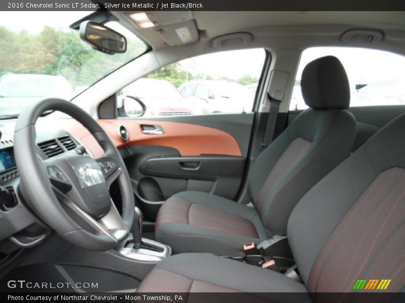 Front Seat of 2016 Sonic LT Sedan