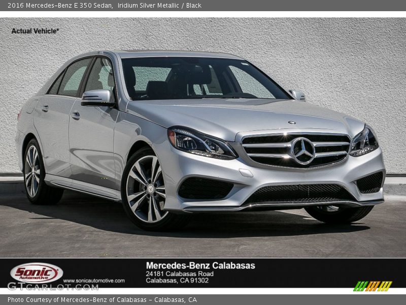 Iridium Silver Metallic / Black 2016 Mercedes-Benz E 350 Sedan
