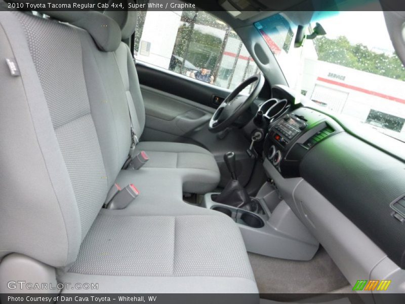 Super White / Graphite 2010 Toyota Tacoma Regular Cab 4x4
