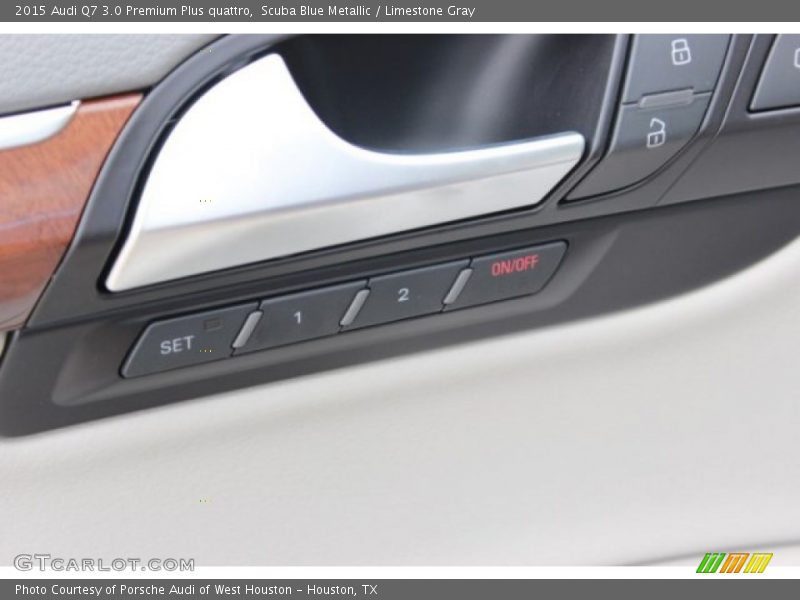 Scuba Blue Metallic / Limestone Gray 2015 Audi Q7 3.0 Premium Plus quattro