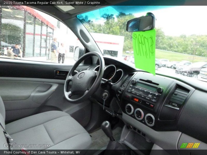 Super White / Graphite 2010 Toyota Tacoma Regular Cab 4x4