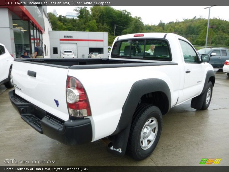 Super White / Graphite 2010 Toyota Tacoma Regular Cab 4x4