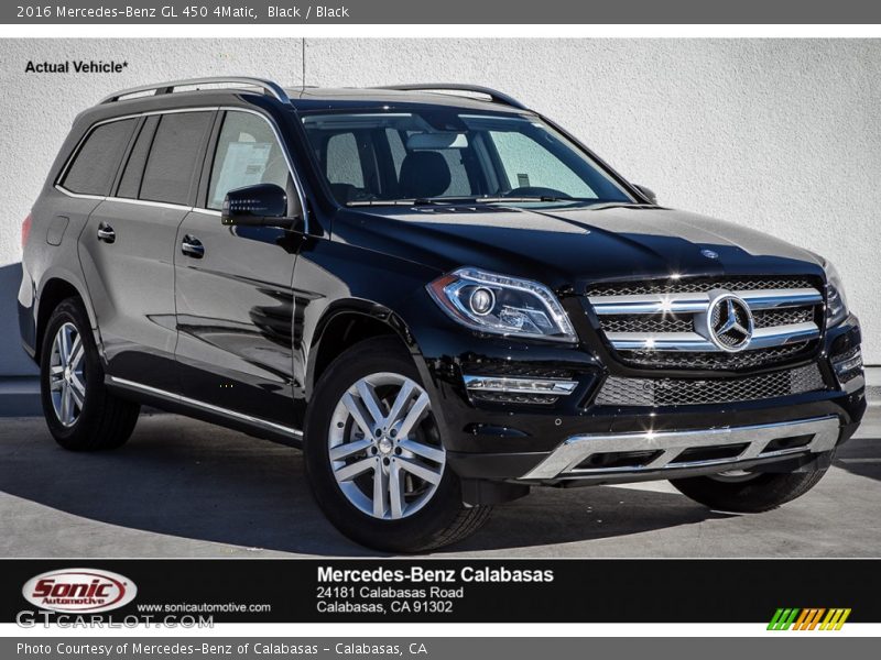 Black / Black 2016 Mercedes-Benz GL 450 4Matic