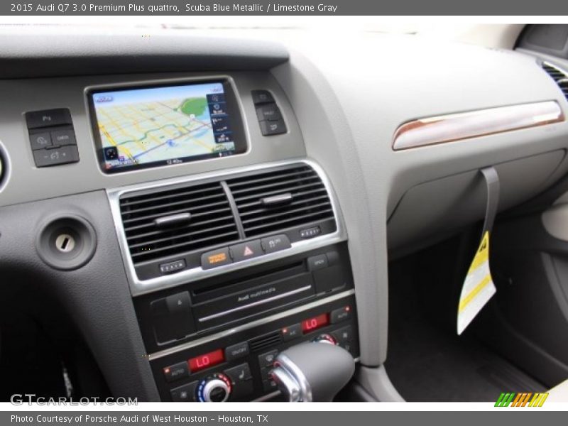 Scuba Blue Metallic / Limestone Gray 2015 Audi Q7 3.0 Premium Plus quattro
