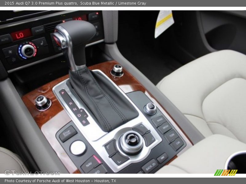 Scuba Blue Metallic / Limestone Gray 2015 Audi Q7 3.0 Premium Plus quattro