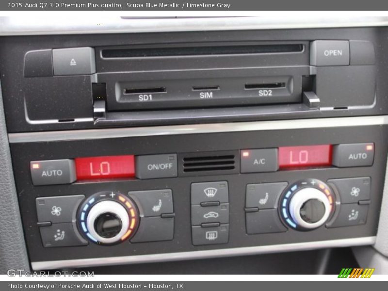 Scuba Blue Metallic / Limestone Gray 2015 Audi Q7 3.0 Premium Plus quattro