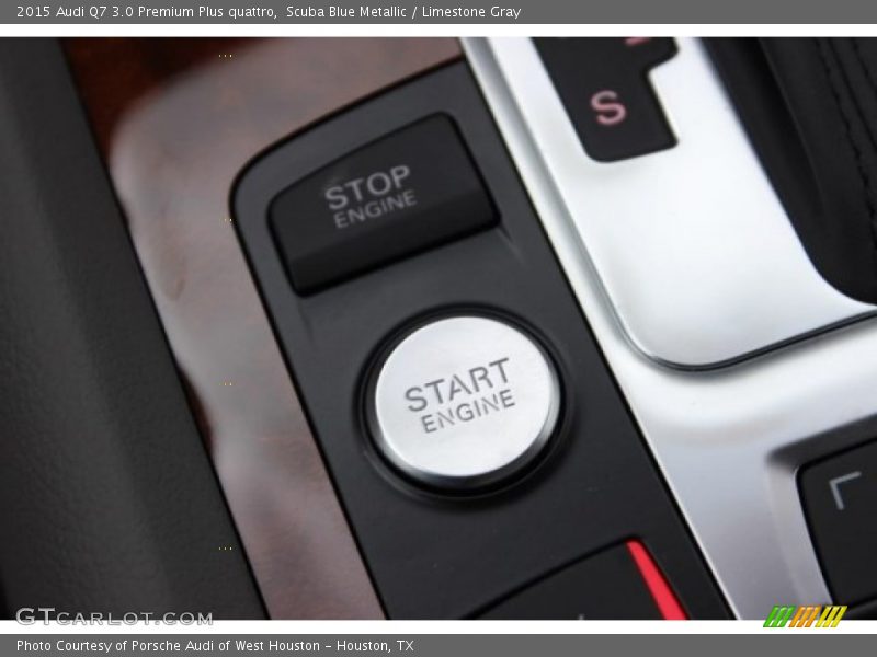 Scuba Blue Metallic / Limestone Gray 2015 Audi Q7 3.0 Premium Plus quattro
