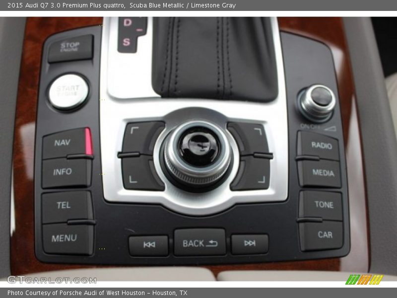 Scuba Blue Metallic / Limestone Gray 2015 Audi Q7 3.0 Premium Plus quattro