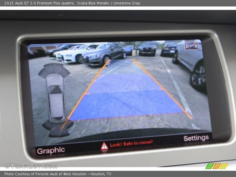 Scuba Blue Metallic / Limestone Gray 2015 Audi Q7 3.0 Premium Plus quattro