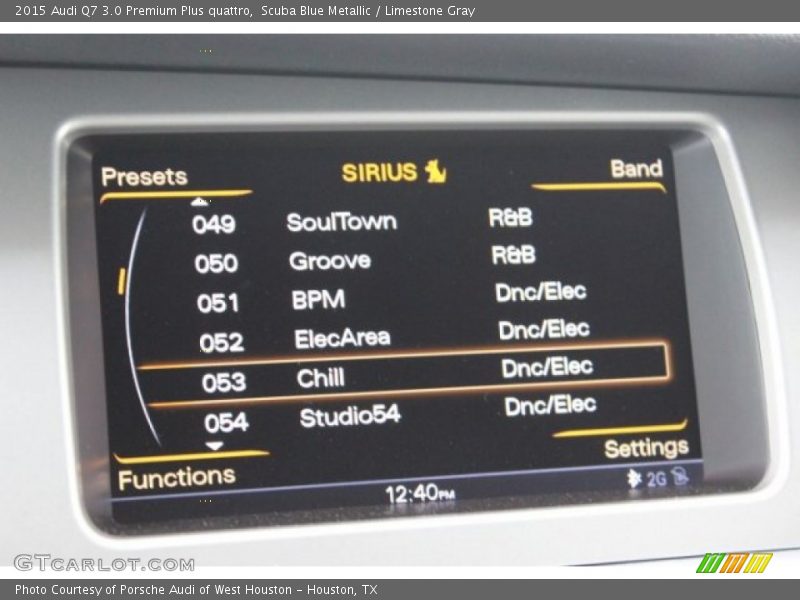 Scuba Blue Metallic / Limestone Gray 2015 Audi Q7 3.0 Premium Plus quattro