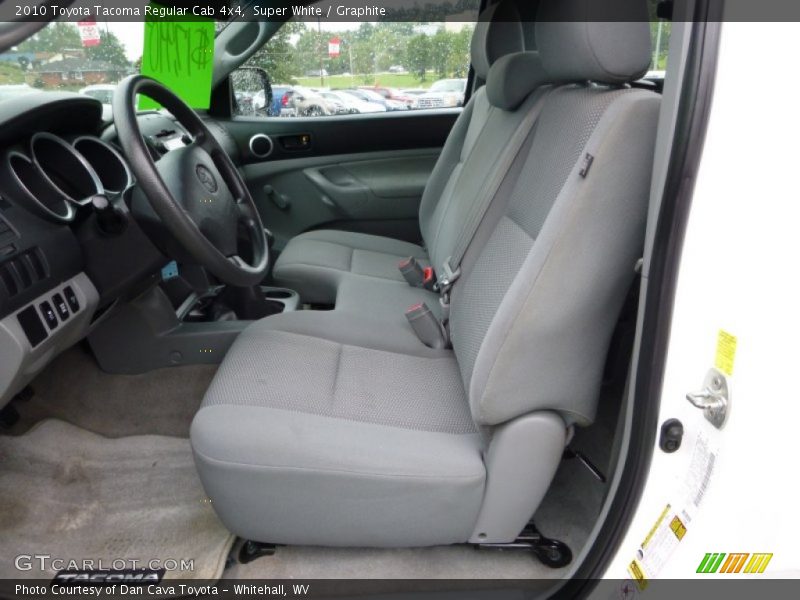 Super White / Graphite 2010 Toyota Tacoma Regular Cab 4x4