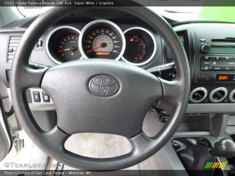 Super White / Graphite 2010 Toyota Tacoma Regular Cab 4x4