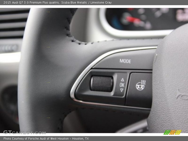 Scuba Blue Metallic / Limestone Gray 2015 Audi Q7 3.0 Premium Plus quattro