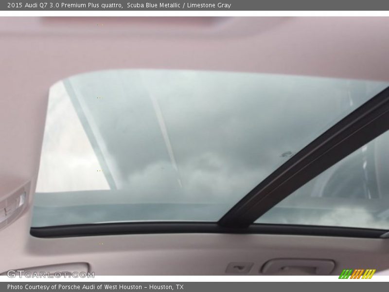 Scuba Blue Metallic / Limestone Gray 2015 Audi Q7 3.0 Premium Plus quattro