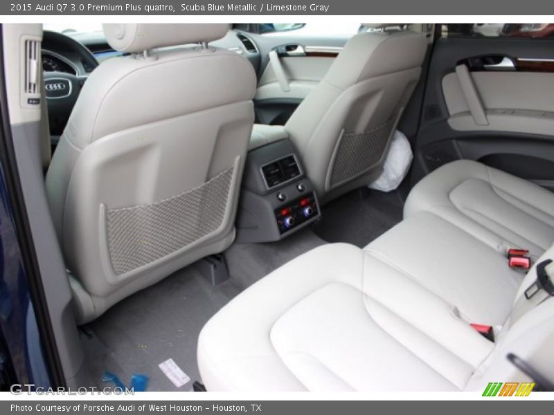 Scuba Blue Metallic / Limestone Gray 2015 Audi Q7 3.0 Premium Plus quattro