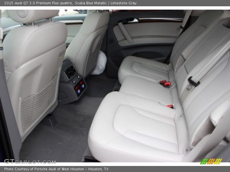 Scuba Blue Metallic / Limestone Gray 2015 Audi Q7 3.0 Premium Plus quattro