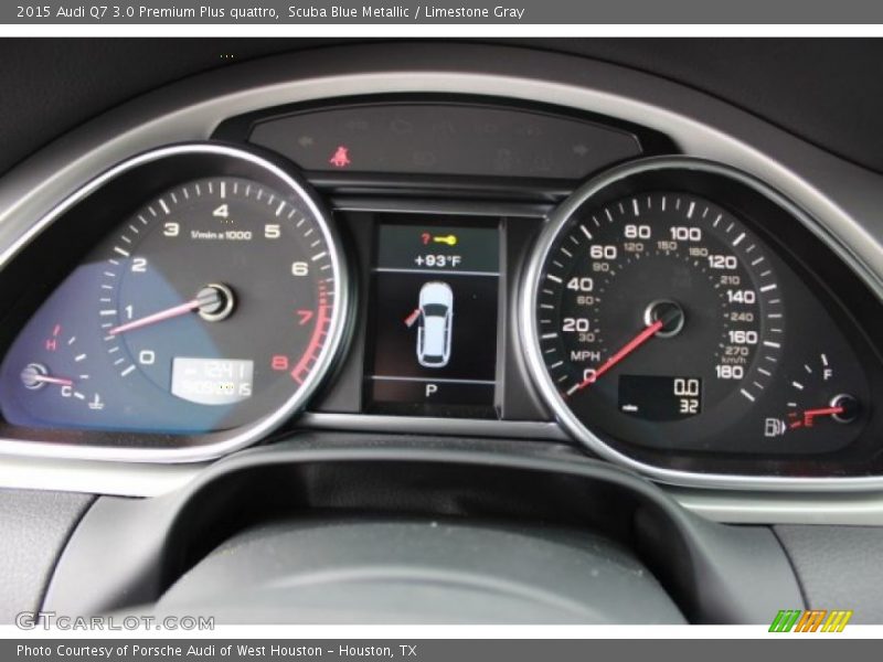 Scuba Blue Metallic / Limestone Gray 2015 Audi Q7 3.0 Premium Plus quattro
