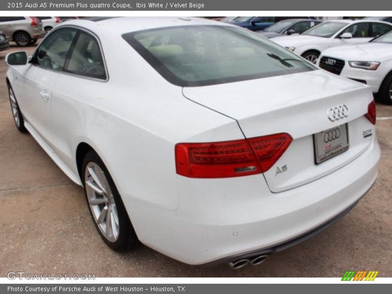 Ibis White / Velvet Beige 2015 Audi A5 Premium Plus quattro Coupe