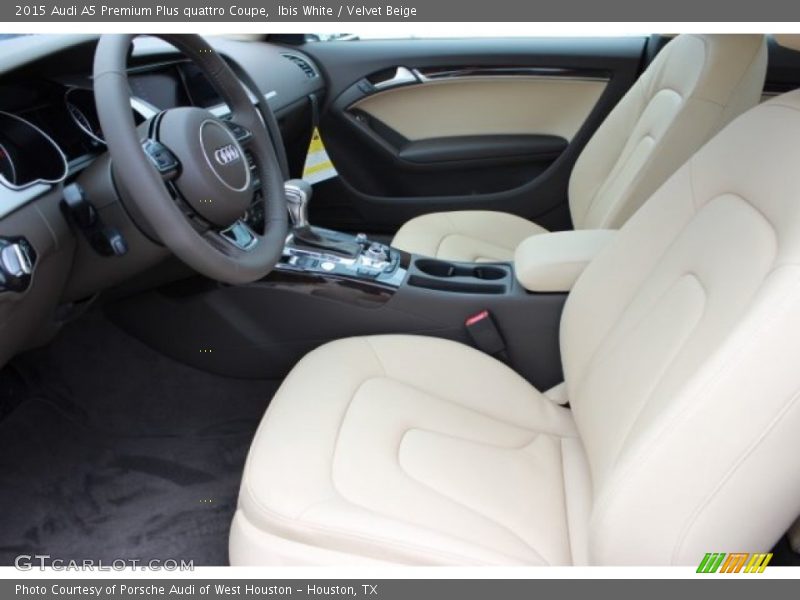 Ibis White / Velvet Beige 2015 Audi A5 Premium Plus quattro Coupe
