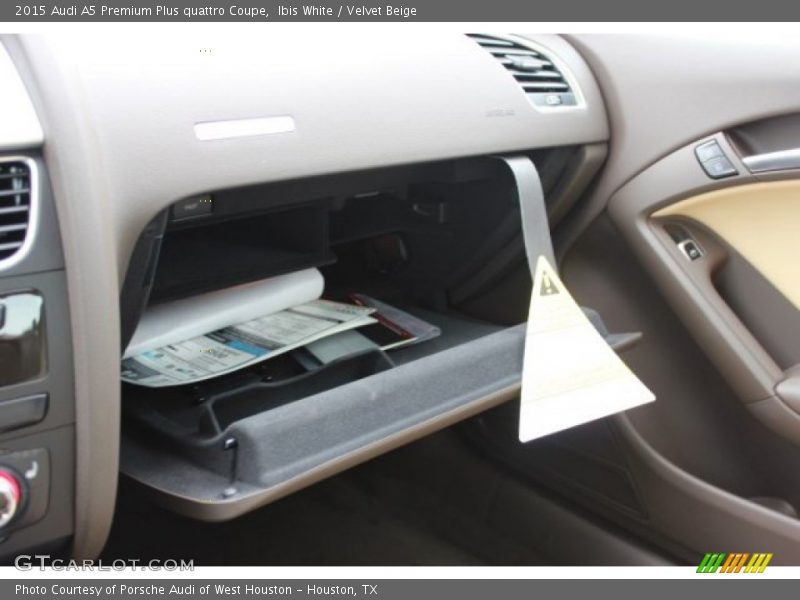 Ibis White / Velvet Beige 2015 Audi A5 Premium Plus quattro Coupe
