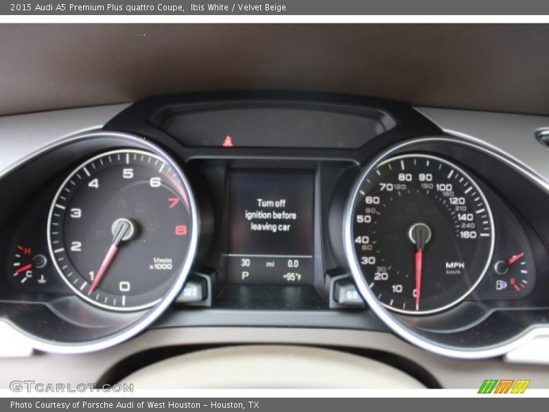 Ibis White / Velvet Beige 2015 Audi A5 Premium Plus quattro Coupe