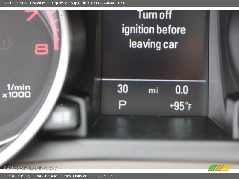 Ibis White / Velvet Beige 2015 Audi A5 Premium Plus quattro Coupe