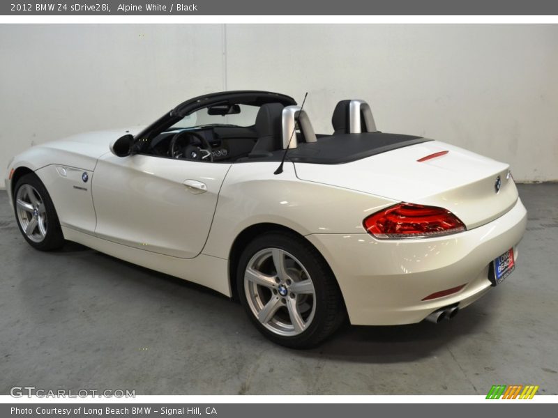 Alpine White / Black 2012 BMW Z4 sDrive28i