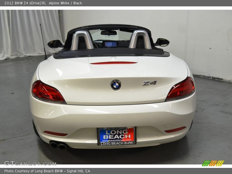 Alpine White / Black 2012 BMW Z4 sDrive28i