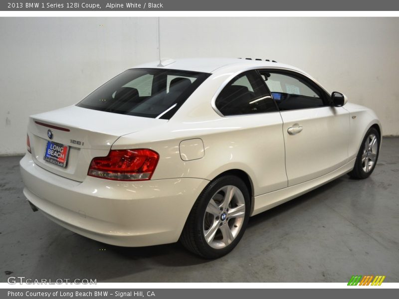 Alpine White / Black 2013 BMW 1 Series 128i Coupe