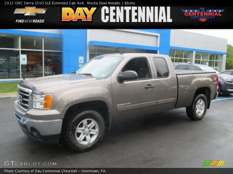 Mocha Steel Metallic / Ebony 2012 GMC Sierra 1500 SLE Extended Cab 4x4