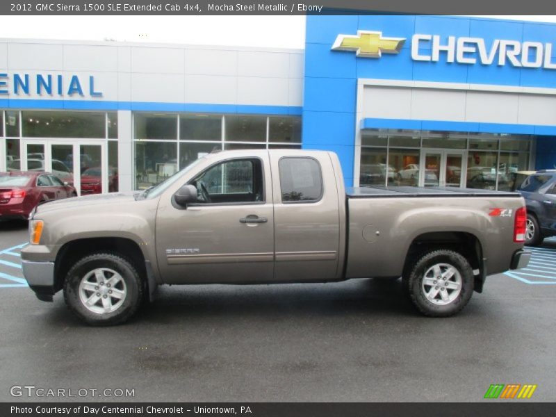 Mocha Steel Metallic / Ebony 2012 GMC Sierra 1500 SLE Extended Cab 4x4
