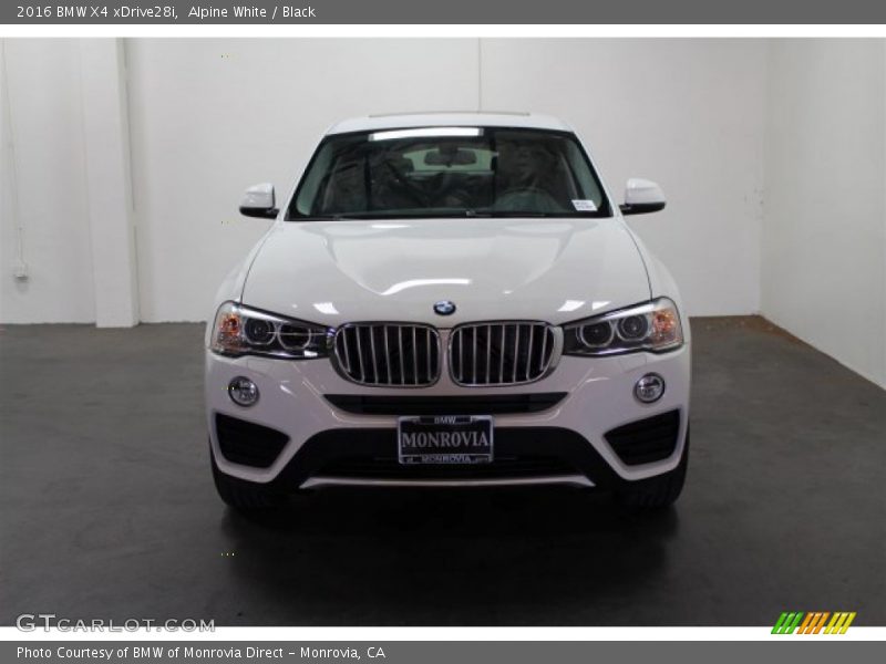 Alpine White / Black 2016 BMW X4 xDrive28i