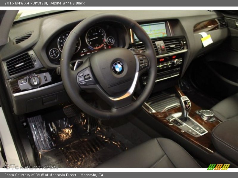 Black Interior - 2016 X4 xDrive28i 