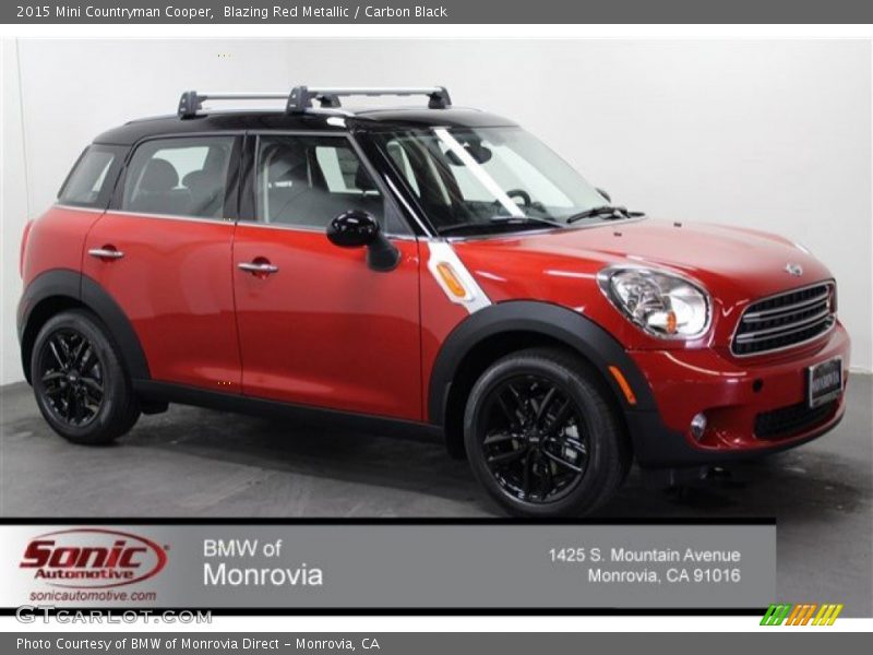 Blazing Red Metallic / Carbon Black 2015 Mini Countryman Cooper