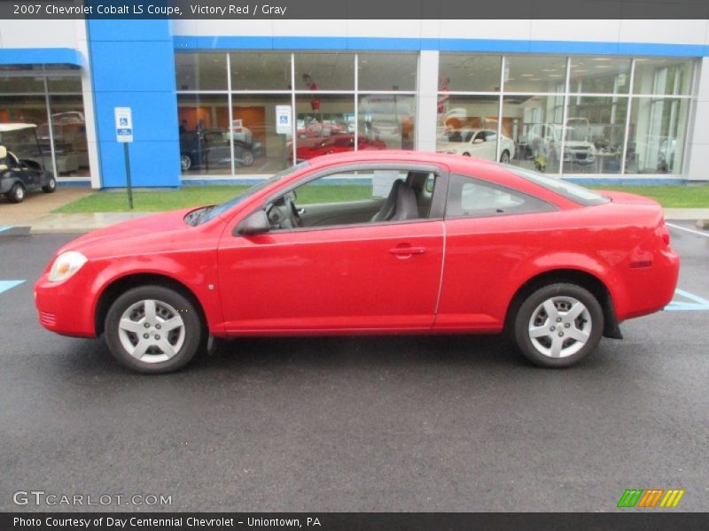 Victory Red / Gray 2007 Chevrolet Cobalt LS Coupe