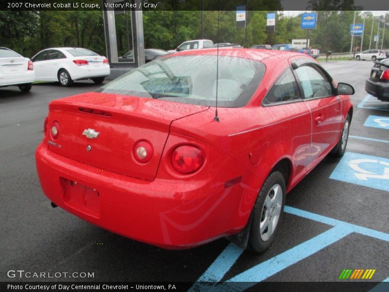 Victory Red / Gray 2007 Chevrolet Cobalt LS Coupe