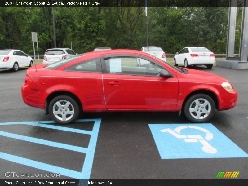 Victory Red / Gray 2007 Chevrolet Cobalt LS Coupe